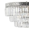 Jonathan Y Wyatt 20" 4-Light Crystal LED Chandelier, Polished Nickel/ Clear JYL9007A - alternate 10