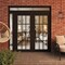 Vdomdoors Front Exterior Prehung Metal-Plastic Double Doors Clear Glass / MANUX 8355 Matte Black / Office Com MANUX8355DEXD-BLK-W72+12xH80+12-LH-I - alternate 4