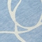 Homeroots 8' Denim Blue And Ivory Round Abstract Washable Indoor Outdoor Area Rug 597471 - alternate 5