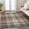 Homeroots 3' X 5' Brown Black And Ivory Plaid Washable Indoor Outdoor Area Rug 596315 - alternate 6
