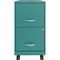 Nusparc 2-Drawer Mobile Vertical File Cabinet, 14.2" x 18" x 26.5", Teal NPRVF218AMTL - alternate 2