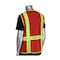 Pip Non-ANSI Surveyor's Style Safety Vest with Solid Front/Mesh Back 300-1000-RD/S - alternate 2