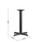 Flash Furniture Restaurant Table X-Base with 3" Dia. Tab, 22 in W, 22 in L, 28 in H XU-T2222-GG - alternate 14