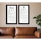 Homeroots Set Of Two Eye Charts 2 Black Framed Print Wall Art, 2PK 407483 - alternate 2