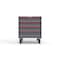 Strong Hold 4 drawer cabinet - (3x 5in, 1x 6in) - Red accents - Keyed Different S3036-PCDAS-0401DS - alternate 1