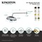 Kingston Brass 10" Round Raindrop Brass Shower Head with 17" Shower Arm, Polished Nickel K225K16 - alternate 2