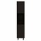 Homeroots 79in Modern Black Pantry Cabinet with Five Shelves 403770 - alternate 1