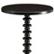 Homeroots 22" Black Solid Wood Round End Table 286293 - alternate 4