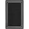 Homeroots 3' X 5' Black And Ivory Indoor Outdoor Area Rug 545940 - alternate 1