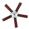 Jonathan Y Moravia 52" 5-Light Farmhouse Rustic Iron Star Shade LED Ceiling Fan With Remote, Black JYL9609A - alternate 10