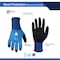 General Electric Unisex Dipped Gloves Black/Blue XL 1 pair GG211XLC - alternate 3