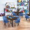 Regency Square Kee Mobile Adjustable Classroom Table W/ 4 Andy Chairs, 48 in W, 48 in L, Neo Walnut TB4848NWAPCBK45NV - alternate 6