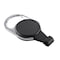 Sicurix No-Twist Carabiner ID Card Reel with Slot Hook, Black, 6PK 68434 - alternate 4