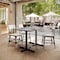 Flash Furniture 48"x30" Tabletop, Gray Faux Concrete, Seamless Surface Technology, 22x30 Black Table Height X-Bases ST-REC3048-CMGY-T2230-GG - alternate 7