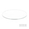 Fab Glass And Mirror 52in Round Clear Low Iron Glass Tabletop 1/4in Thick Flat Edge Polish Tempered LI-52RT6THFL - alternate 1
