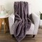 Lavish Home Faux Fur Throw Blanket for Couch, Gray, 50 in x 60 in 68-THROW-GRY - alternate 5