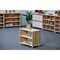 Beleduc By Playwell Torino 27.6inx14in 2-Layer Shelf - Double-Sided, White/Oak HPL, 22.9inH, Ages 3+ 846017 - alternate 4