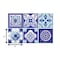 Homeroots 7" X 7" Vintage Turq Blue And White Peel And Stick Removable Tiles 390911 - alternate 3