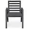 Leisuremod Chelsea Aluminum Outdoor Dining Table With 8 Chairs and Cushions, Charcoal Black CC20-T63-BL6 - alternate 8