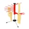 Fantes Foldable Pasta Drying Rack Red 12023RD - alternate 1