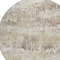 Homeroots 8' Ivory And Taupe Round Striped Washable Indoor Outdoor Area Rug 609548 - alternate 8