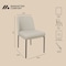 Manhattan Comfort Loft Metal Vegan Leather Side Chair in Stone Gray - Set of 2 DC1533-1 - alternate 8
