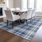 Homeroots 5' X 8' Navy Blue And Ivory Plaid Washable Indoor Outdoor Area Rug 597118 - alternate 7
