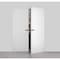 Sartodoors Modern Solid Double Hidden Door with Handle, Planum 0010 Primed with Black Hidden Frame 72" x 96" R PLANUM0010DHFB-PR-72 x 96-RH-O - alternate 1