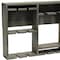 Homeroots 4" Gray Wood Entertainment Organizer 661176 - alternate 3
