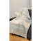 Homeroots 50" X 60" Gray Woven Cotton Striped Throw Blanket with Tassels 516582 - alternate 6