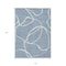 Homeroots 10' X 14' Denim Blue And Ivory Abstract Washable Indoor Outdoor Area Rug 597474 - alternate 6