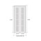 Sartodoors Sliding Closet Bi-fold Doors, Felicia 3309 White Silk with Frosted Glass, Sturdy Tracks Moldings T FELICIA3309BF-BEM-84 x 84 (2* 42x84) - alternate 5