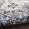 Homeroots 4' Ivory And Blue Round Floral Indoor Outdoor Area Rug 573903 - alternate 5