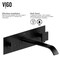 Vigo Titus Two Handle Wall Mount Bathroom Faucet in Matte Black VG05002MB - alternate 5