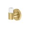 Gatco Clarion Robe Hook, Crystal-Clear Acrylic/Brushed Brass 5735 - alternate 1