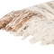 Homeroots 50" X 60" Ivory Cotton Woven Striped Throw Blanket with Fringe 518829 - alternate 3