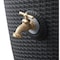 Algreen Wicker Black 50 gal Rain Barrel Polyethylene 81214 - alternate 6