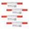Mytee Products 4PK 24inx3in Universal Mud Flap Hanger Plate for Semi Trucks w/ 3M Reflective Tape, 4PK MUDFLAP-2403-SSx4 - alternate 1