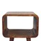 Homeroots 20" Brown Solid Wood Square Nightstand 651482 - alternate 14