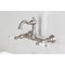 Kingston Brass Two-Handle Wall Mount Bridge Kitchen Faucet, Brushed Nickel KS3258PL - alternate 4