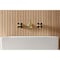 Kingston Brass Double-Handle Wall Mount Bathroom Faucet, Brushed Brass KS3127PKX - alternate 5