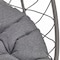 Leisuremod Summit Foldable Egg Swing Chair with Iron Stand, UV-Resistant Wicker, Weatherproof SSCBL-35CH - alternate 7