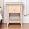 Homeroots 24" Sand Solid Wood Solid and Manufactured Wood One Drawer Nightstand 530252 - alternate 1