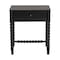 Baxton Studio Brantley Spindle Nightstand, Black 272-14805-ZORO - alternate 6