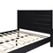 Homeroots Black Solid Wood Queen Bed Frame 523644 - alternate 9