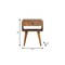 Homeroots 22" Oak Solid Wood Round One Drawer Nightstand 722586 - alternate 5