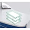 Acrimet Facility 3 Tier Letter Tray Front Load Size Desktop File Organizer Plastic Clear Green 265.5 - alternate 5