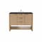 James Martin Vanities Solene 48 in. Single Vanity, Seaside Oak, w/ 3 CM Charcoal Soapstone Quartz Top D225-V48-SSO-3CSP - alternate 1