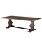 Homeroots 96" Brown Solid Wood Trestle Base Dining Table 565247 - alternate 6