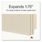 Pendaflex Manila Reinforced File Pocket, 1.75" Expansion, Legal Size, Manila, 25PK 22811 - alternate 3